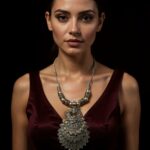 Regal Peacock Featherfall Necklace